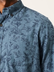 FatFace Long Sleeve Botanic Print Shirt - Billede 3 af 6