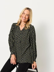 FatFace Eddie Navy Autumn Ditsy Tunic - Image 5 of 6
