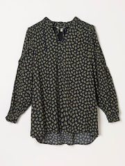 FatFace Eddie Navy Autumn Ditsy Tunic - Image 6 of 6