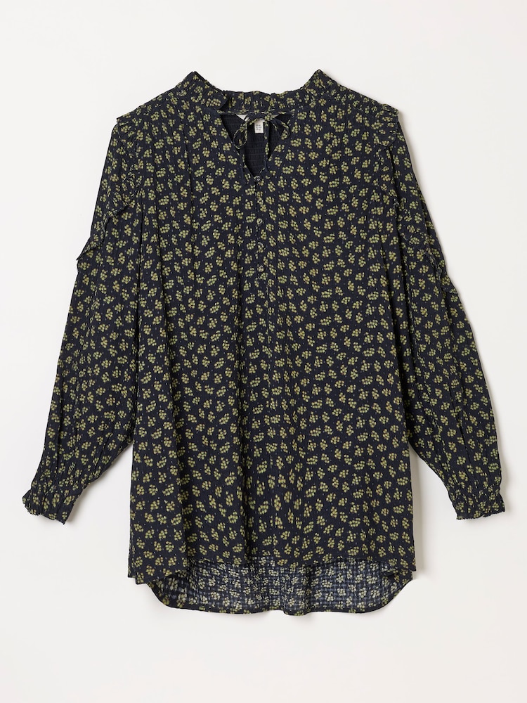 FatFace Eddie Navy Autumn Ditsy Tunic - Image 6 of 6 FatFace Eddie Navy Autumn Ditsy Tunic - Image 6 of 6