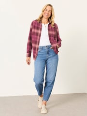 FatFace Olivia Pink Check Shirt - Image 4 of 6