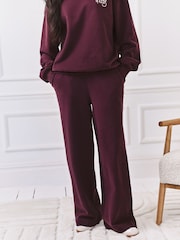 Chelsea Peers Red Cotton Joggers - Image 2 of 6