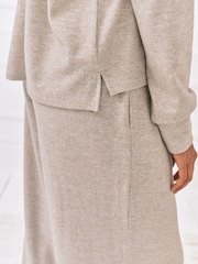 Chelsea Peers Grey Slub Knit Marl Joggers - Image 5 of 7