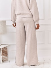 Chelsea Peers Brown Luxe Comfort Scuba Side Stripe Joggers - Image 4 of 6