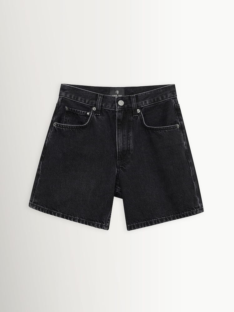 ANINE BING Black Delaney Shorts - Image 3 of 3