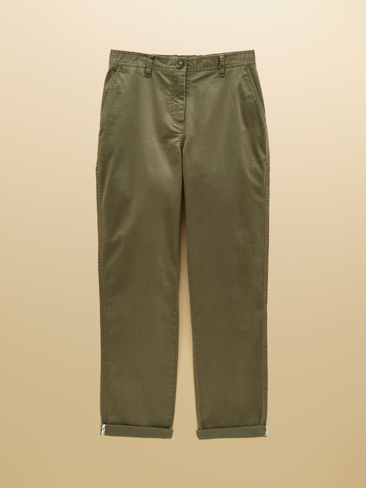 Joules Khaki Green Slim Fit Chino Trouser With Elasticated Waist - Image 8 of 8
