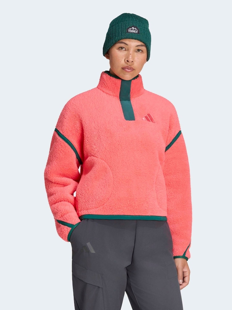 adidas Pink W Mt Ess Hp Fleeces - Image 1 of 6