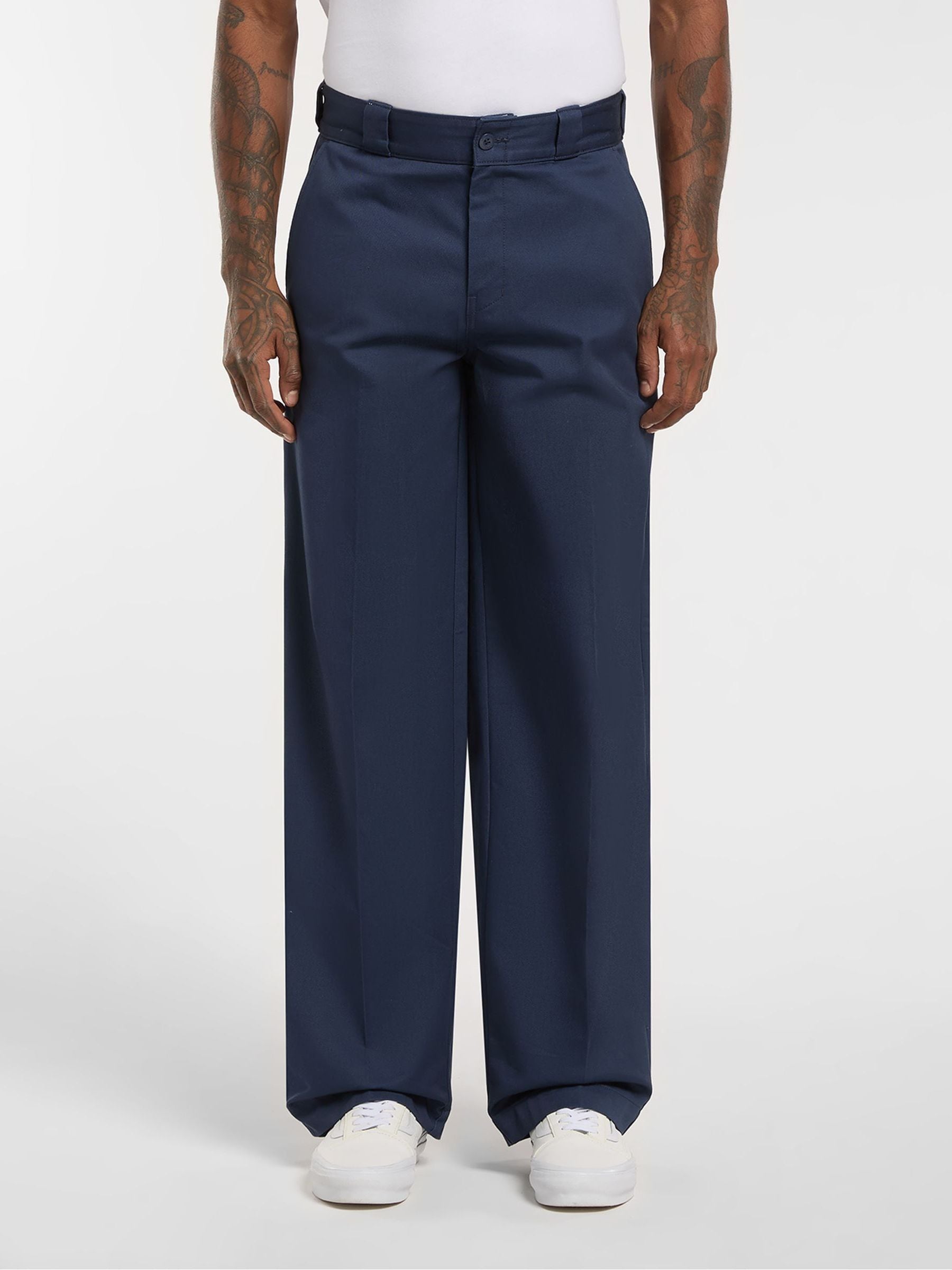 Buy Dickies Blue 247 Loose Work Pleated Trousers from Next USA