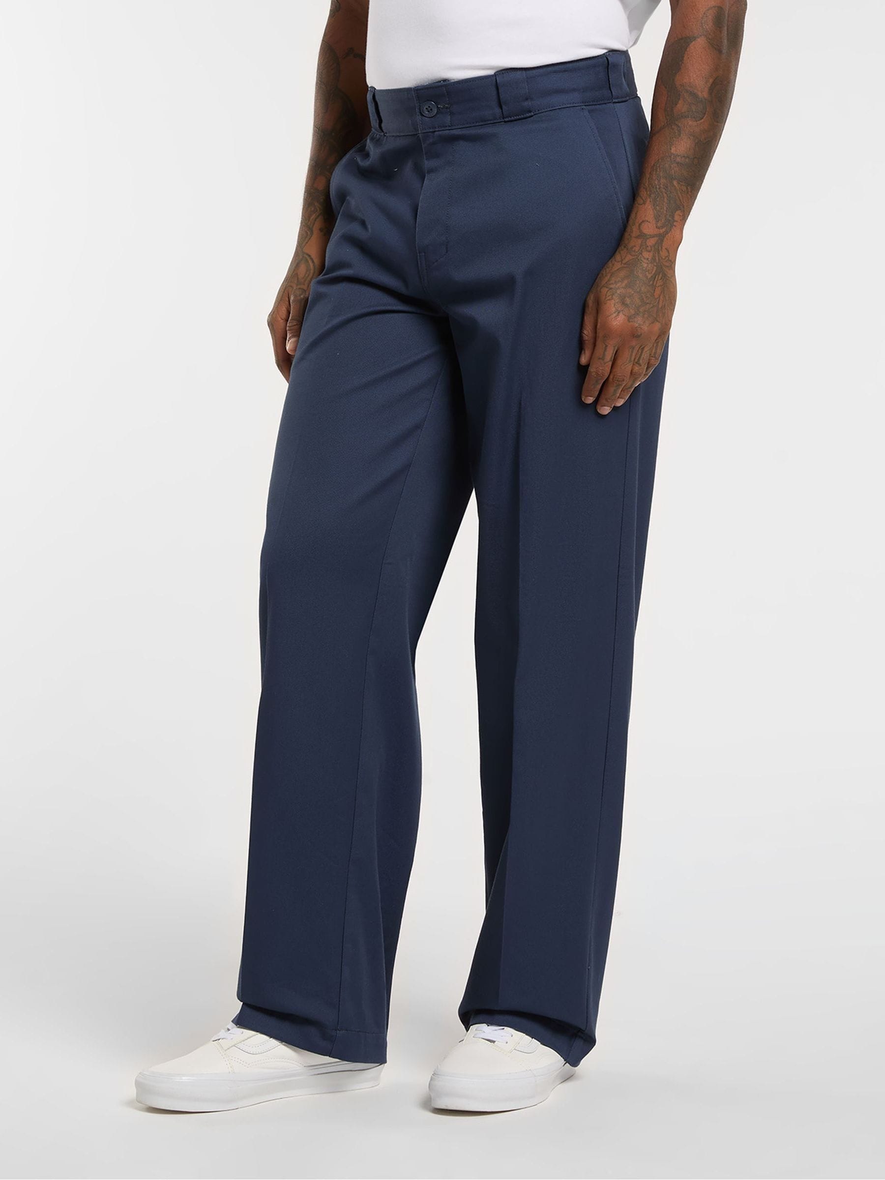 Buy Dickies Blue 247 Loose Work Pleated Trousers from Next USA