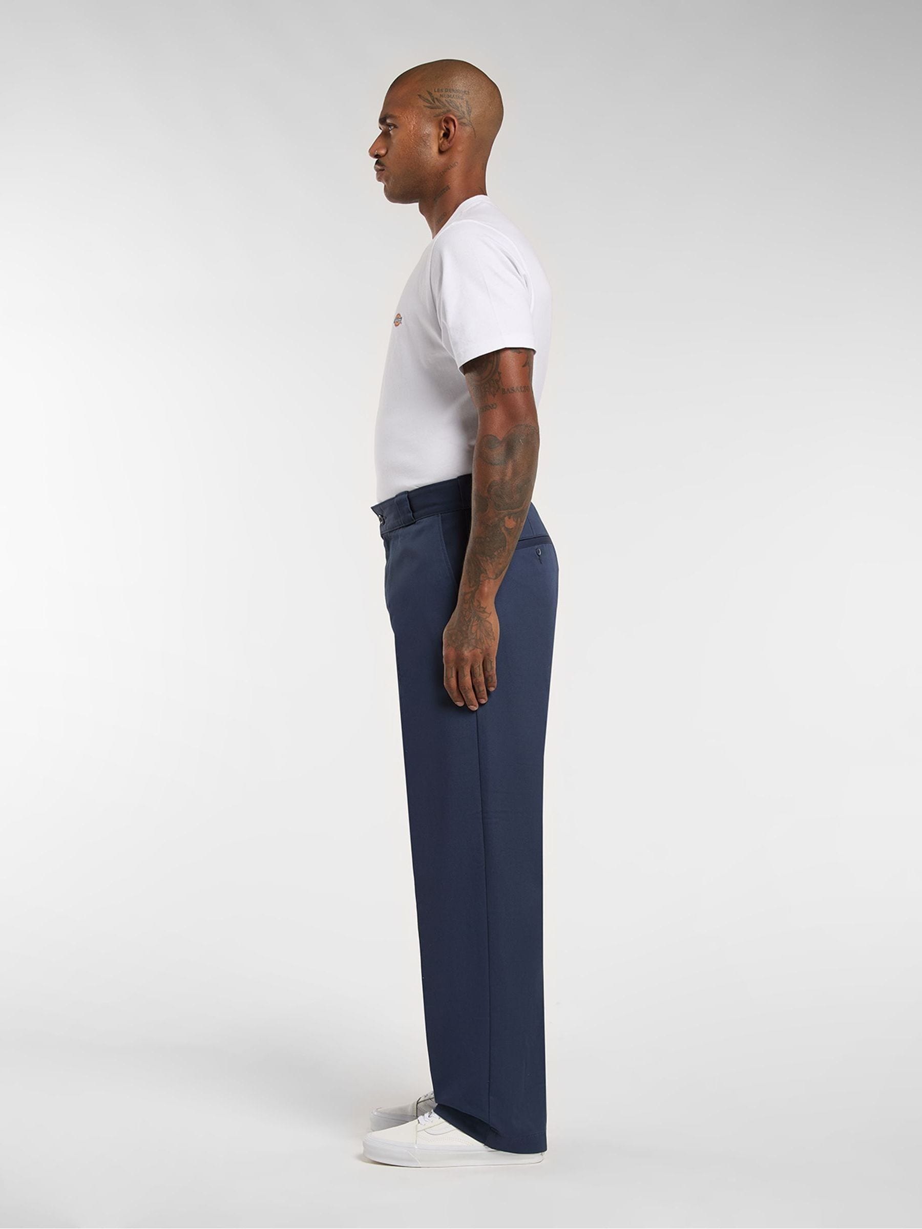 Buy Dickies Blue 247 Loose Work Pleated Trousers from Next USA