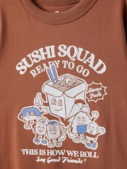 Cotton On Brown Jonny Short Sleeve Graphic Print T-Shirt - Image 2 of 2