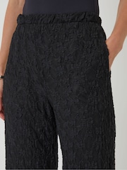 Threadbare Black Wide Leg Pull On Lace Trousers - Image 5 of 5