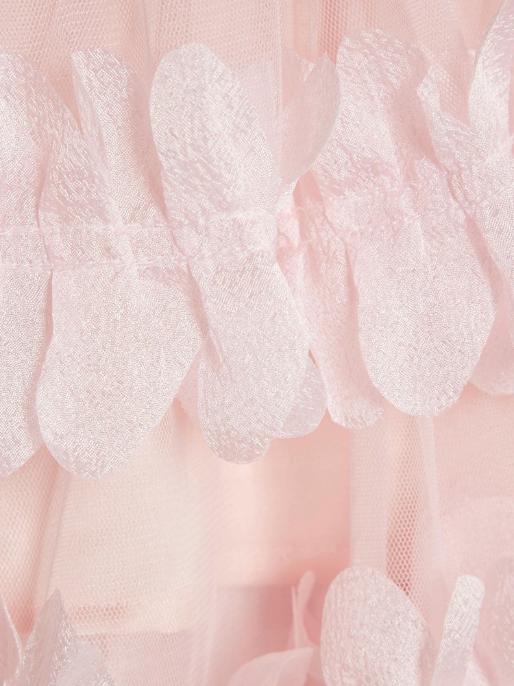 River Island Pink Tiered Tulle Waisted Dress - Image 4 of 4