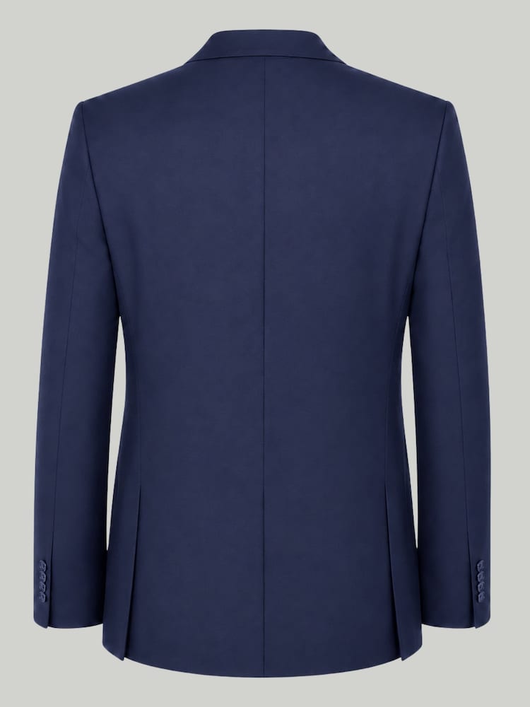 Harry Brown Blue Raffi Slim Fit Suit Jacket - Image 6 of 6