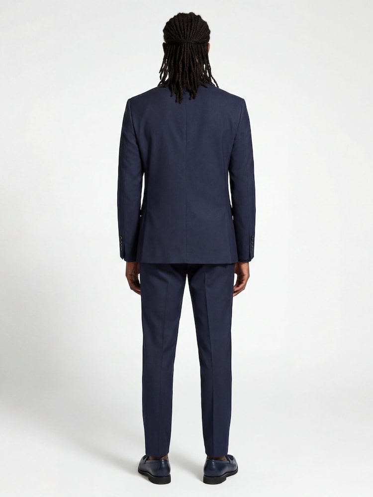 Harry Brown Blue Alex Slim Fit Suit Jacket - Image 5 of 5 Harry Brown Blue Alex Slim Fit Suit Jacket - Image 5 of 5