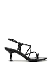 Sam Edelman Riana Regular Fit Strappy Black Sandals - Imagen 1 de 7