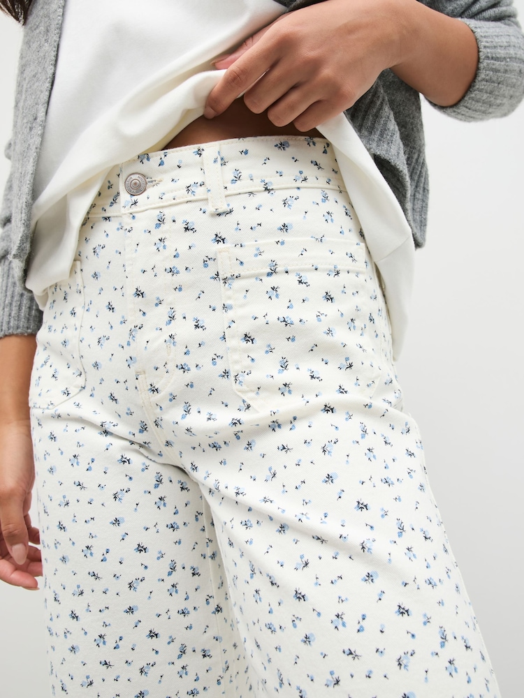 Rose/ditsy - Lot de 2 jeans Raccourci à poche patch - Image 8 de 8