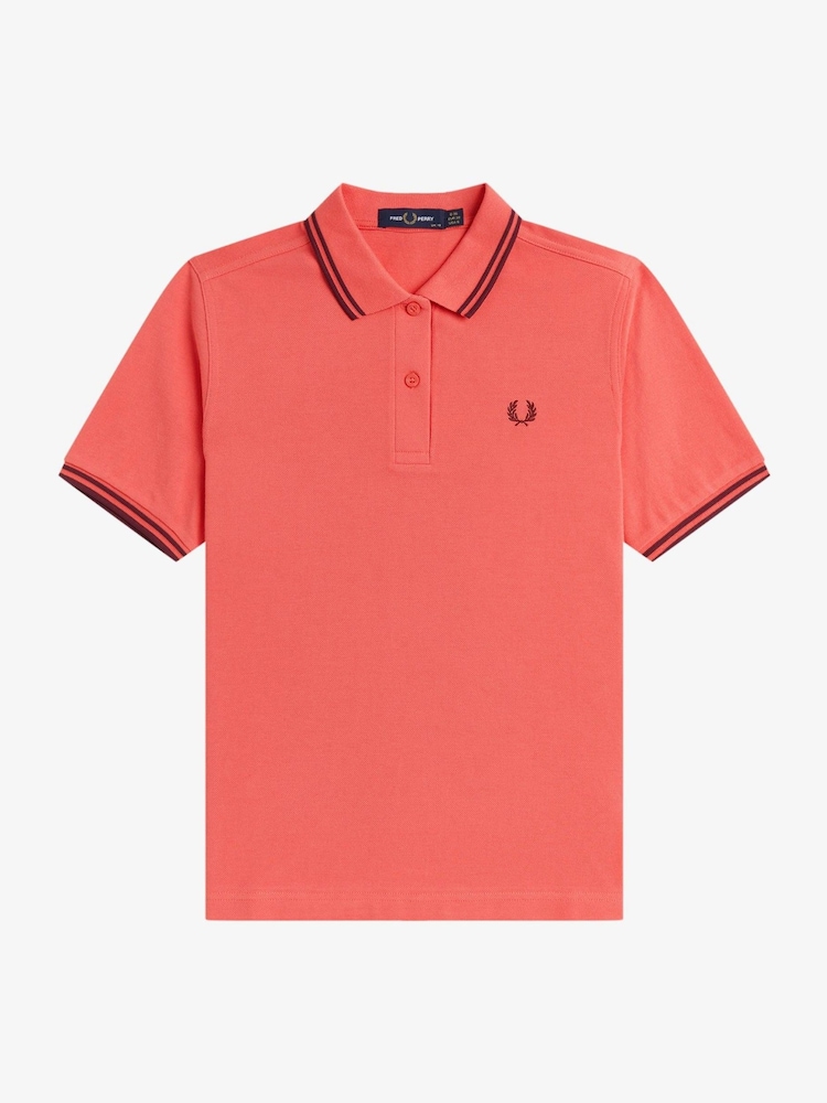 Fred Perry Pink The Twin Tipped Shirt - Image 1 of 3