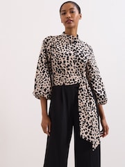 Phase Eight Black Leopard Jumpsuit - Image 1 of 7