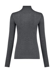 Grigio cenere - Hunkemoller T Shirt a collo alto super morbida, strato Base termico con cashmere - Immagine 7 di 7