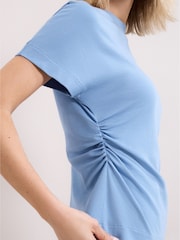 Phase Eight Blue Faye Pleat T-Shirt - Image 4 of 7