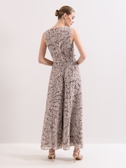 Phase Eight Brown Janine Leaf Jumpsuit - Image 2 of 7