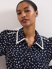 Phase Eight Blue Spot Tunic Dress - Image 4 of 6