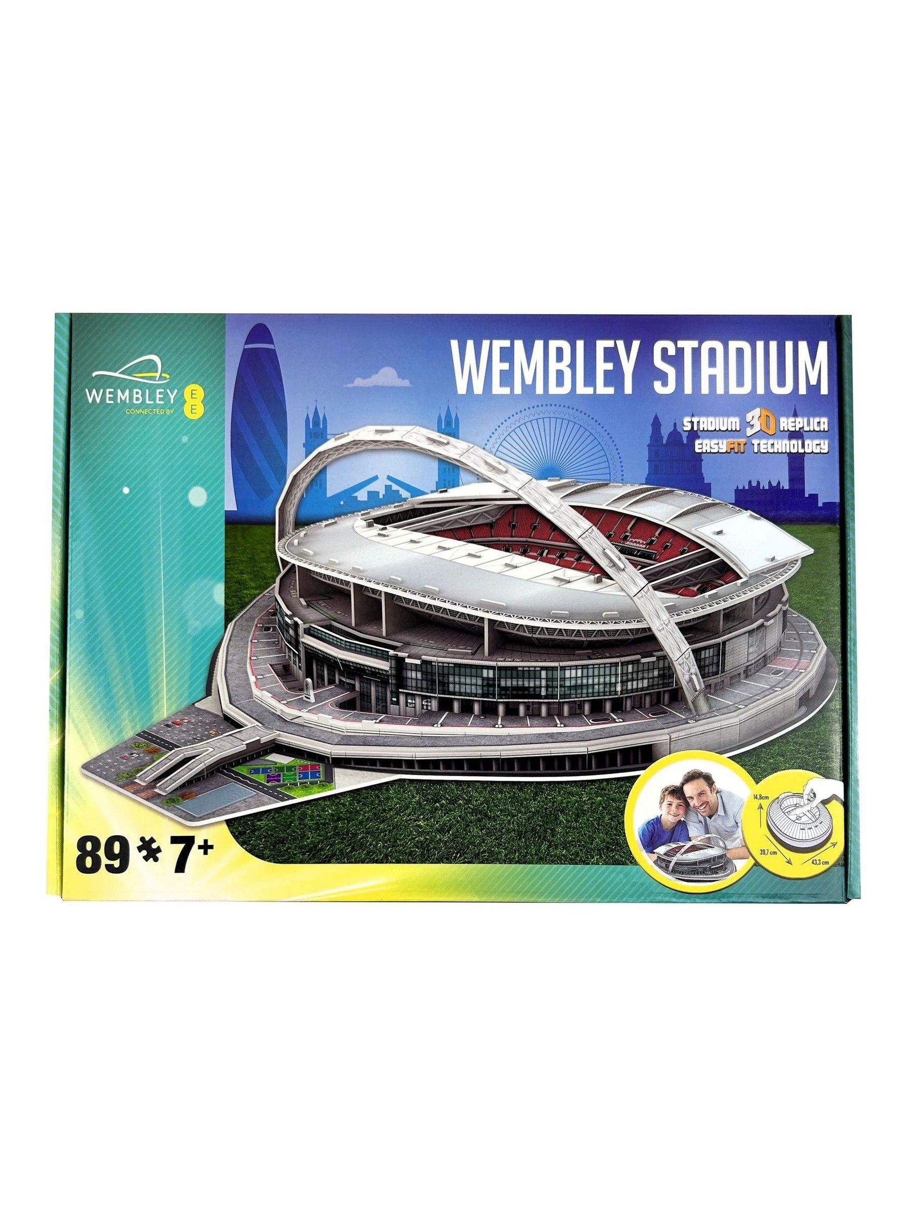 University Games Unisex Kids Wembley 3D Stadium Puzzle - Image 1