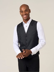 Skopes Black Party Paisley Waistcoat - Image 1 of 7