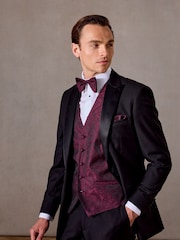 Skopes Red Party Paisley Waistcoat - Image 1 of 6