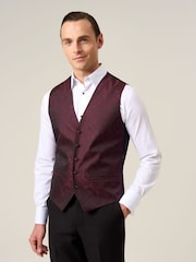 Skopes Red Party Paisley Waistcoat - Image 2 of 6