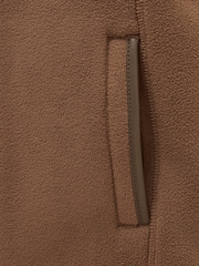Joules Kids' Heritage Chocolate Brown Fleece Gilet - Image 4 of 6