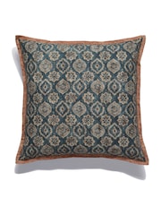 Oka Blue Andromeda Cushion Cover - Image 1 of 3