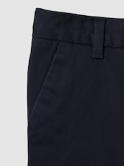 Reiss Navy Wicket 3-9 yrs Cotton Chino Shorts with Stretch - Image 4 of 4