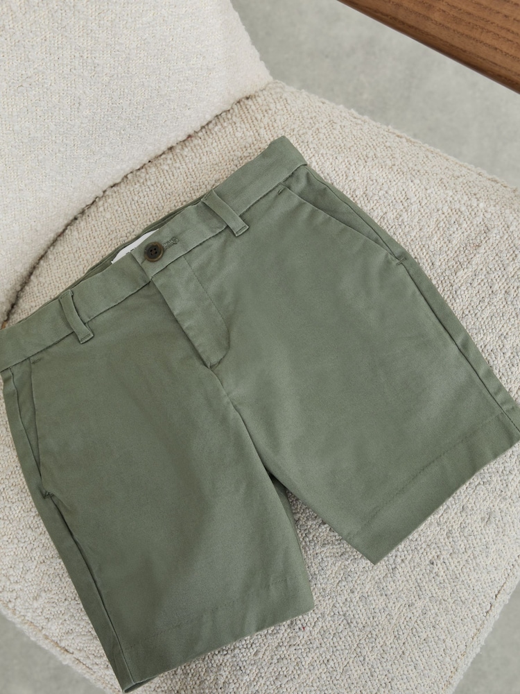 Reiss Sage Wicket Cotton Chino Shorts with Stretch - Image 2 of 3