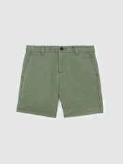 Reiss Sage Wicket Cotton Chino Shorts with Stretch - Image 1 of 3
