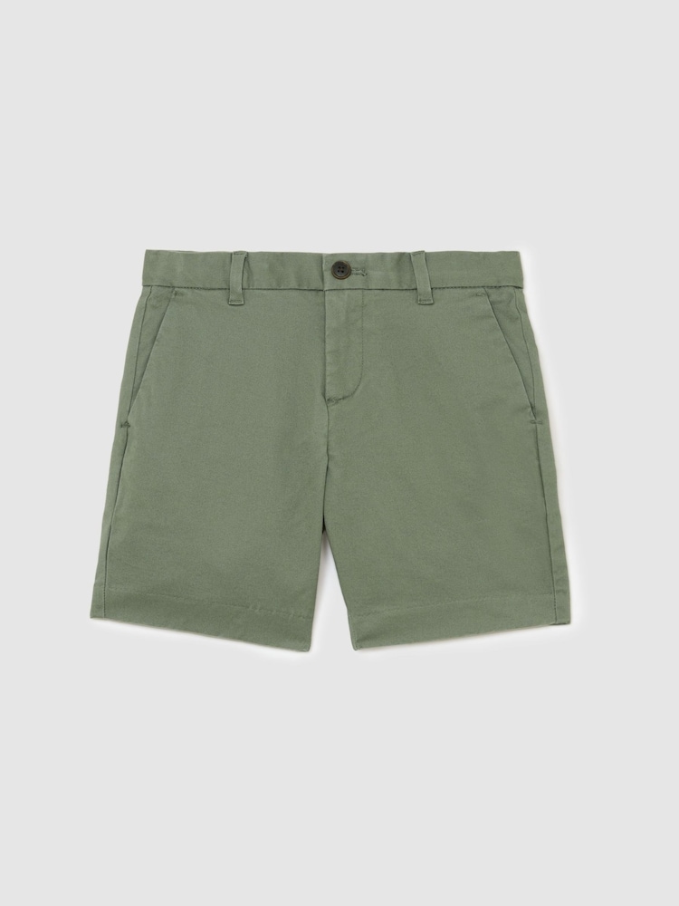 Reiss Sage Wicket Cotton Chino Shorts with Stretch - Image 1 of 3
