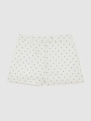 Reiss White/Navy Beatrix Shorts - Image 2 of 7