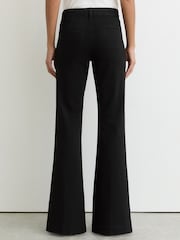 Reiss Black Athena Button-Detail Flared Jeans - Image 5 of 7