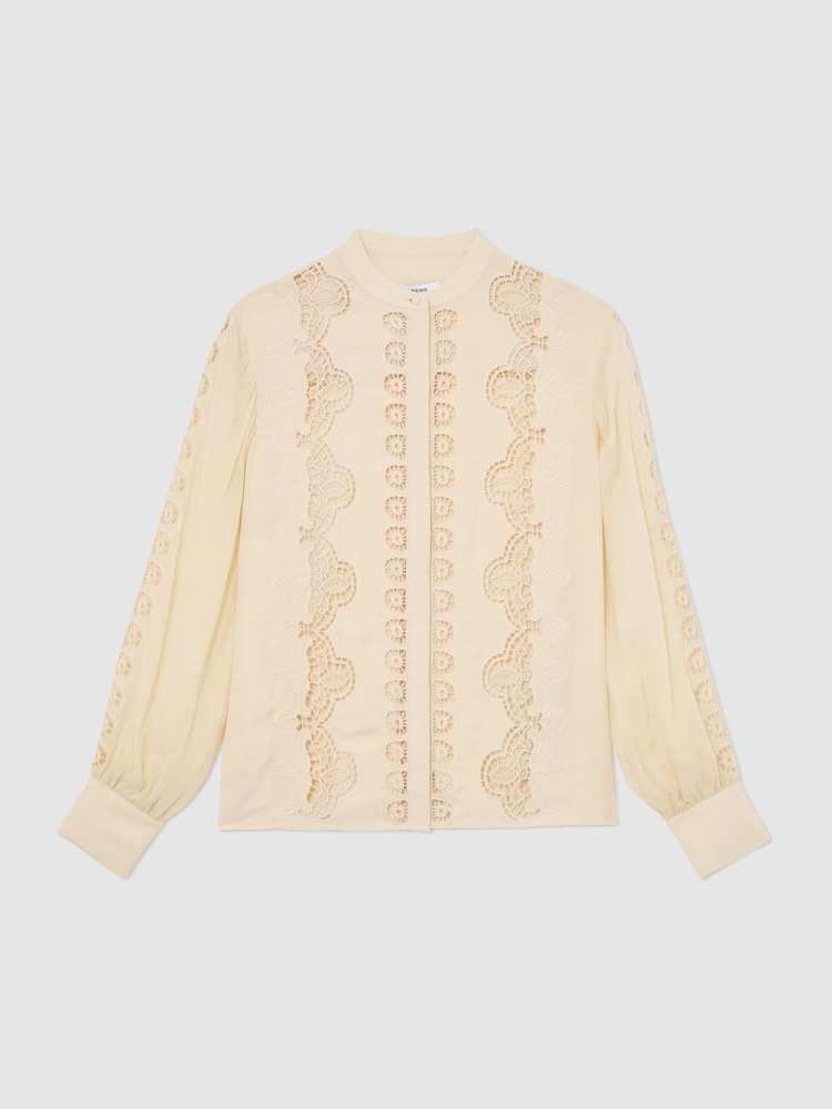 Reiss Pale Yellow Mia Blouse - Image 2 of 8