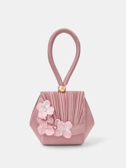 Monsoon Purple Rebecca Flower Embellished Bangle Bag - Image 1 of 3