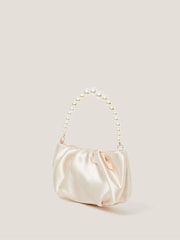 Monsoon Cream Pearl Headband & Satin Bag Set - Image 2 of 4