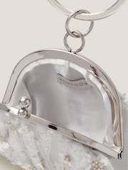 Monsoon Cream Sequin Bangle Bag - Image 3 of 3