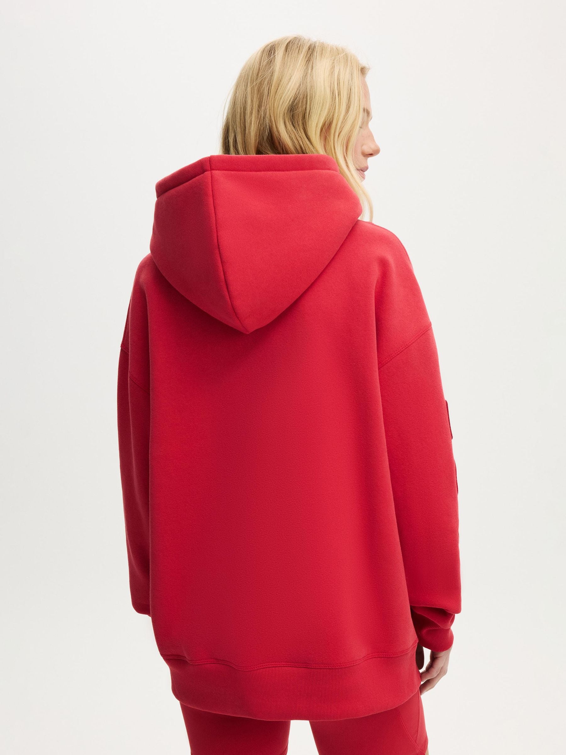 Buy Cotton On Red Plush Premium Ski Graphic Hoodie from Next South