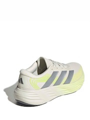 adidas White/Green Galaxy 8 Running Trainers - Image 4 of 9