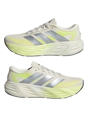adidas White/Green Galaxy 8 Running Trainers - Image 5 of 9