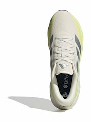 adidas White/Green Galaxy 8 Running Trainers - Image 6 of 9