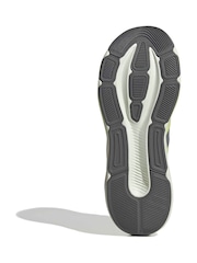 adidas White/Green Galaxy 8 Running Trainers - Image 7 of 9
