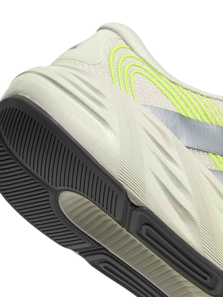 adidas White/Green Galaxy 8 Running Trainers - Image 9 of 9