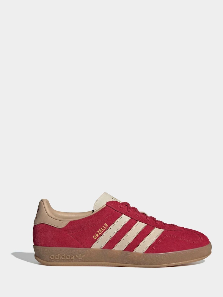 adidas Originals Burgundy Gazelle Indoor Trainers - Image 1 of 10 adidas Originals Burgundy Gazelle Indoor Trainers - Image 1 of 10